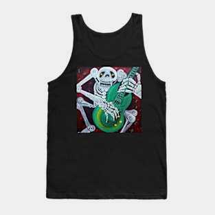 Skeleton Guitarist Tank Top